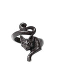 Alchemy Le Chat Noir Cat Ring Schwarz