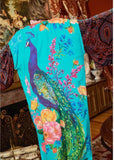 Aratta Peacock Kimono Aqua Blau