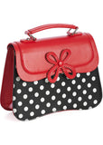 Banned Noelle Bow Polkadot 50's Tasche Rot