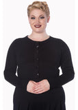 Banned Dolly 50er Cardigan Schwarz