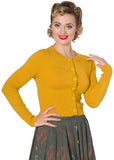 Banned Dolly 50's Cardigan Senfgelb