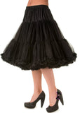 Banned 50's Petticoat Lang Schwarz