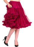 Banned 50's Petticoat Lang Bordeauxrot