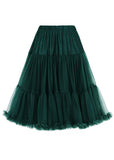 Banned 50's Petticoat Lang Dunkelgrün