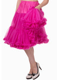 Banned 50's Petticoat Lang Knallrosa