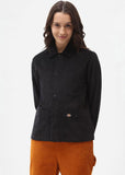 Dickies Damen Higginson Corduroy Hemd Schwarz