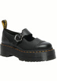 Dr. Martens Addina Flower Quad Platform Mary Janes Schwarz