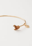 Fable England Otter Bangle Armband Braun