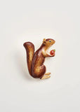 Fable England Cheeky Squirrel Brosche Braun