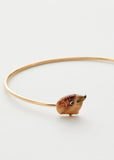 Fable England Hedgehog Bangle Armband Braun