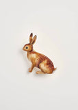 Fable England Rabbit Broche Braun