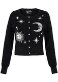 Hell Bunny Solaris Moon 40's Cardigan Schwarz