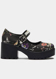 Koi Footwear Tira Floral Mary Janes Pumps Schwarz