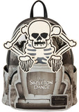 Loungefly Disney Skeleton Dance Rucksack Schwarz